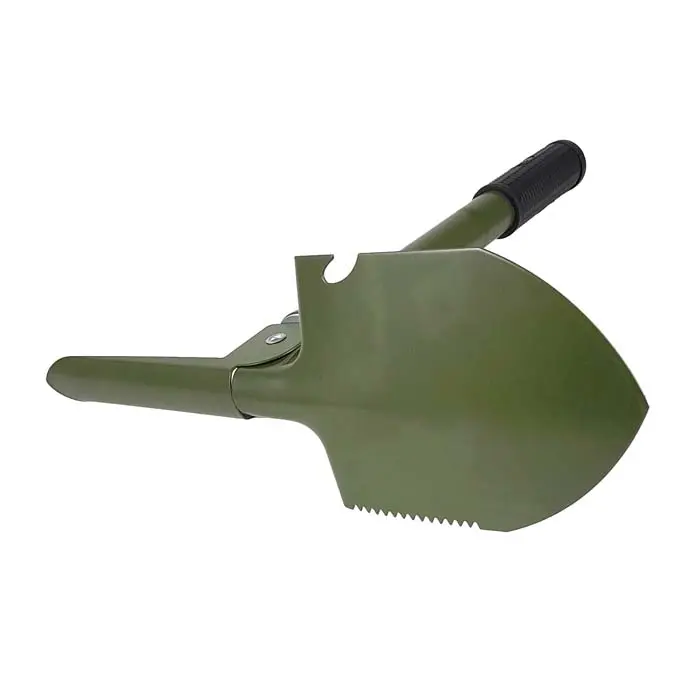 بیلچه و کلنگ ارتشی تاشو سبز کوچک