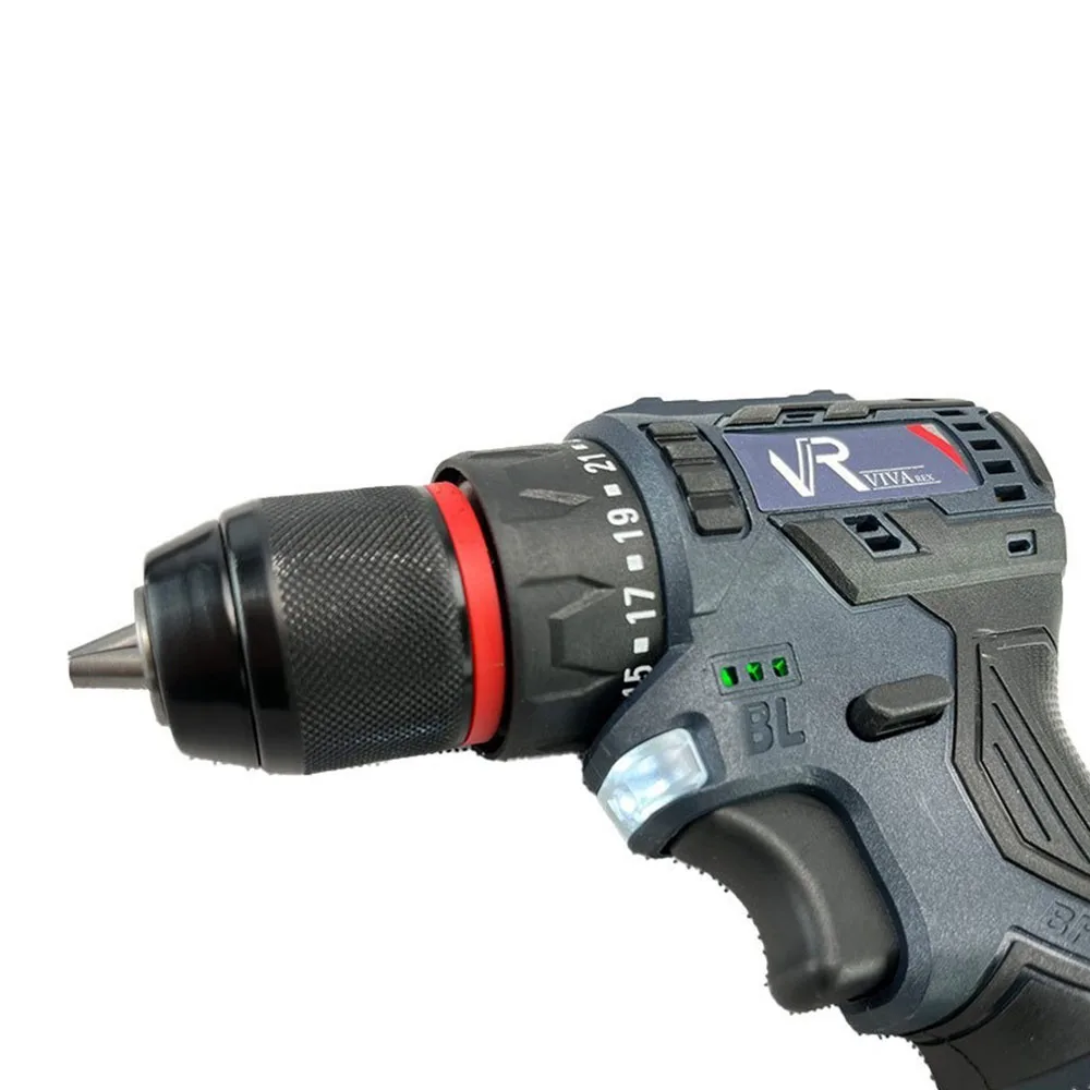 دریل پیچ گوشتی شارژی براشلس ویوارکس 16 ولت مدل VR1682V-BL دو باتری