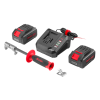 کیت دریل چکشی شارژی براشلس رونیکس 40 ولت مدل 8905-40V دو باتری