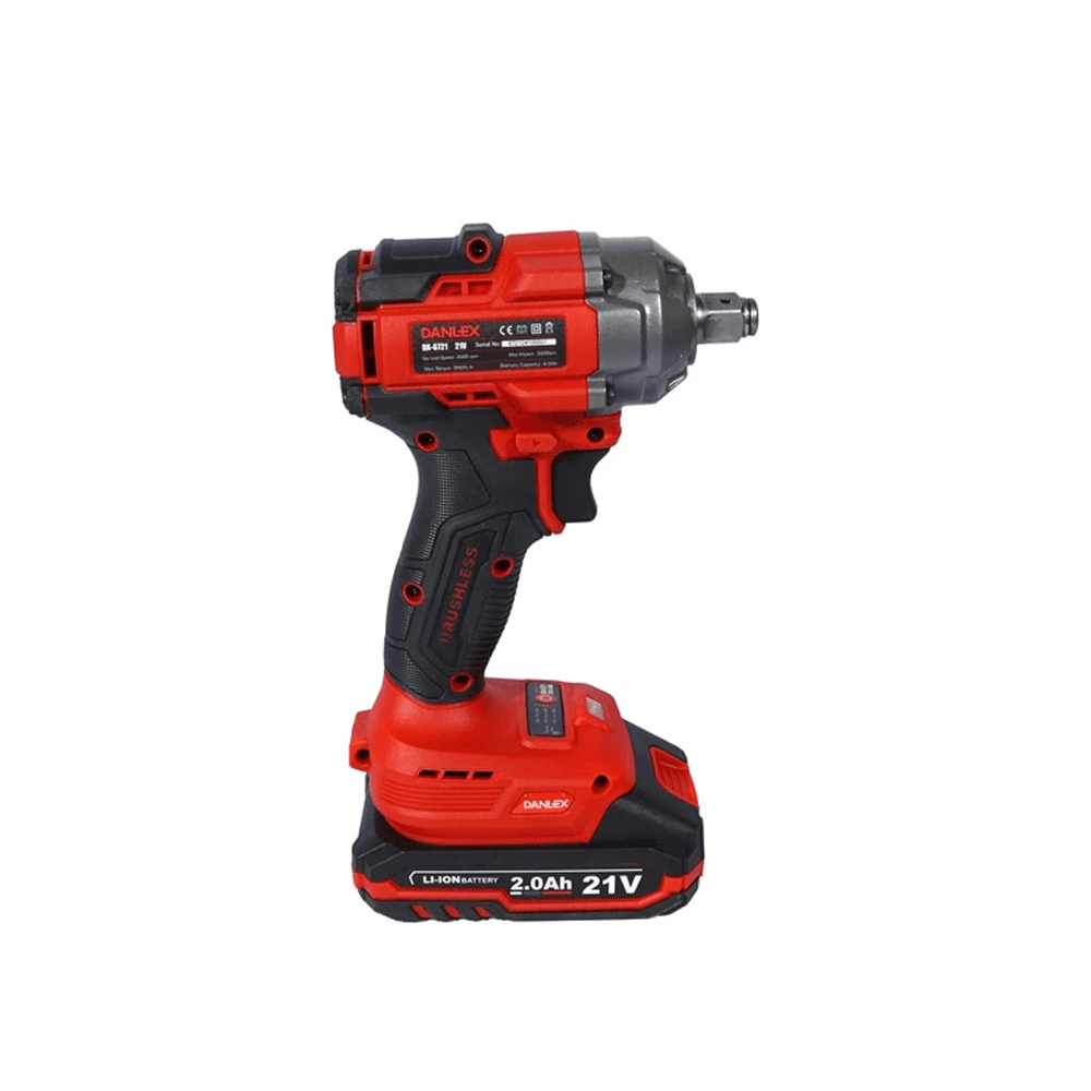 بکس شارژی براشلس دنلکس 21 ولت مدل DX-6721 دو باتری