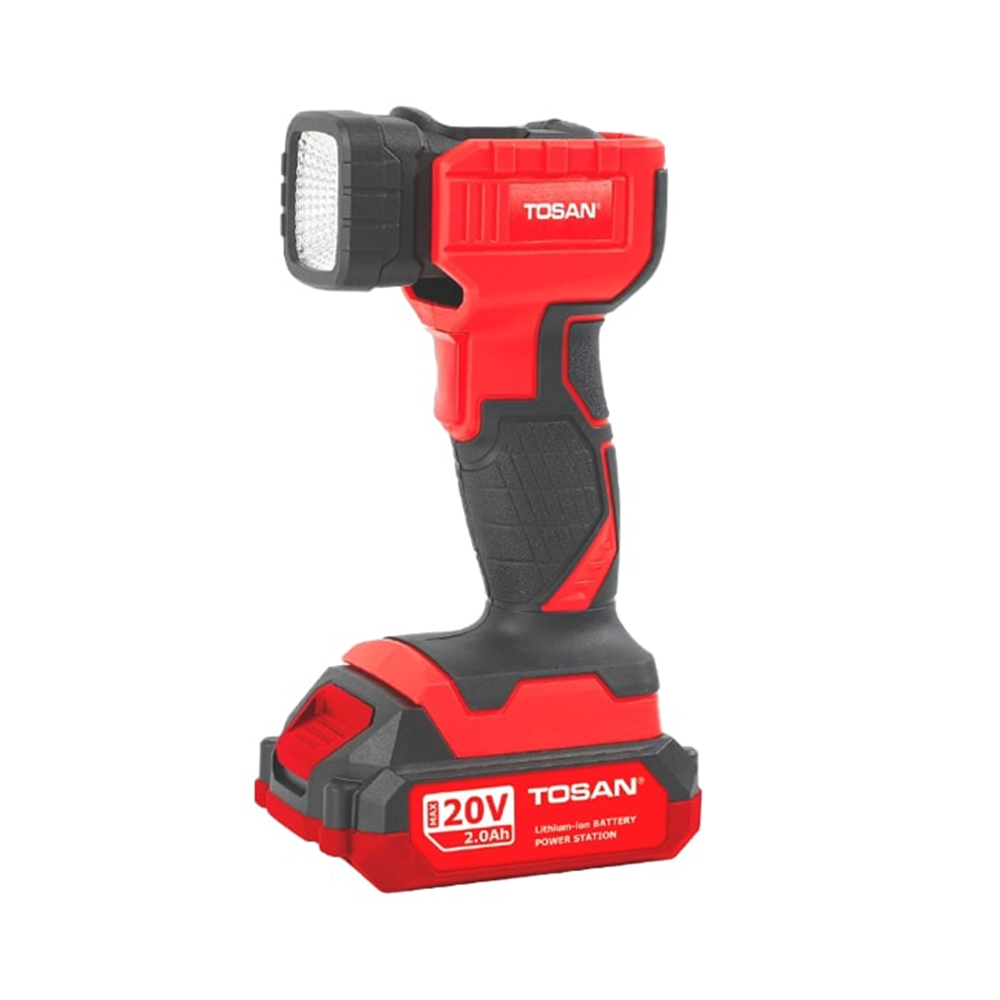 کیت پمپ باد فندکی و چراغ قوه شارژی توسن 20 ولت مدل 9799