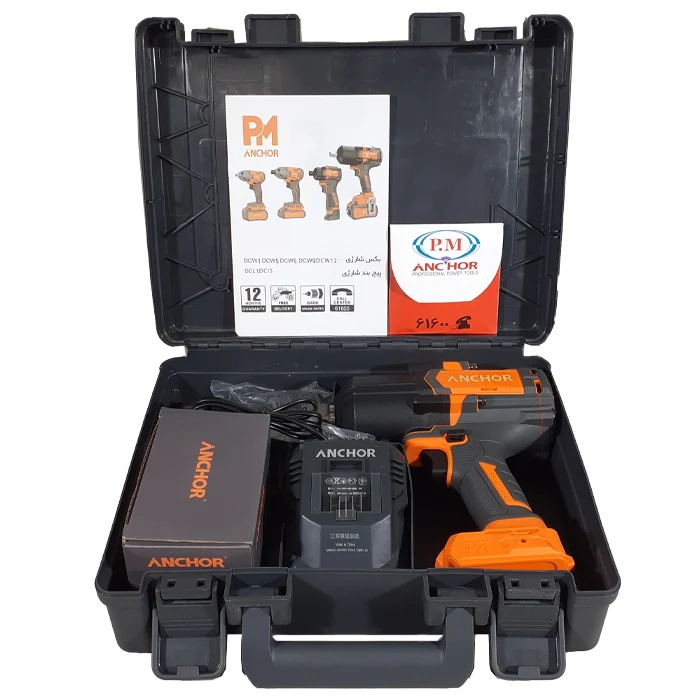 بکس شارژی براشلس آنکور 20 ولت مدل DCW12 تک باتری