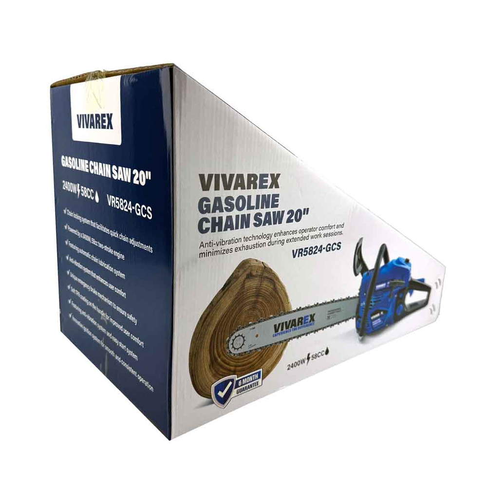 اره زنجیری بنزینی ویوارکس 2400 وات مدل VR5824-GCS