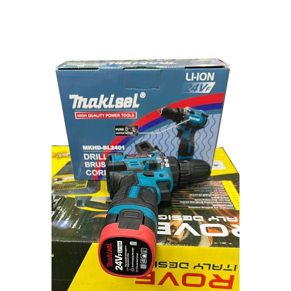 دریل پیچ گوشتی شارژی براشلس ماکسیل 24 ولت مدل 24VF