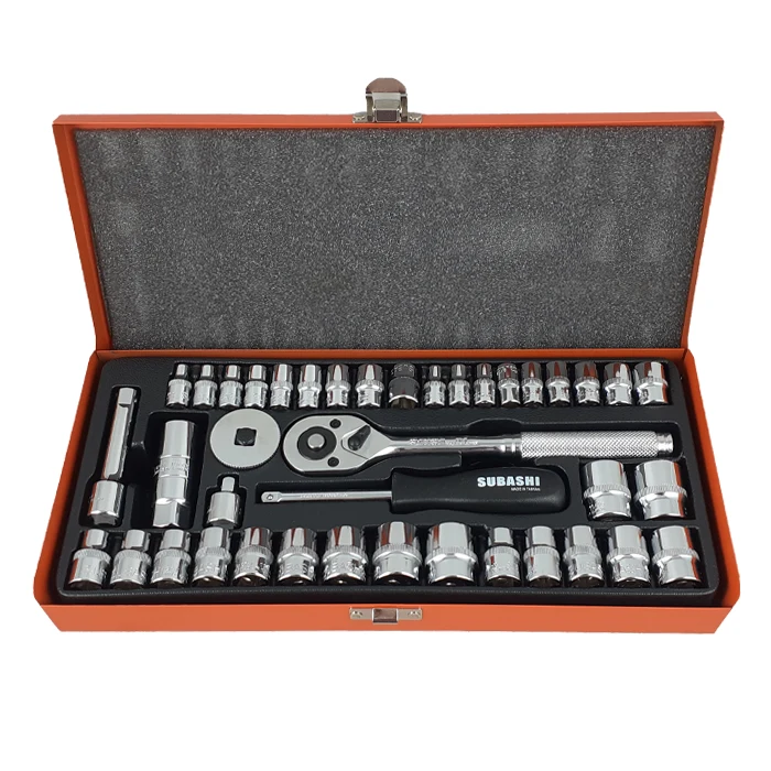 جعبه بکس سوباشی 40 پارچه درایو 1/4 و 3/8 اینچ تایوانی