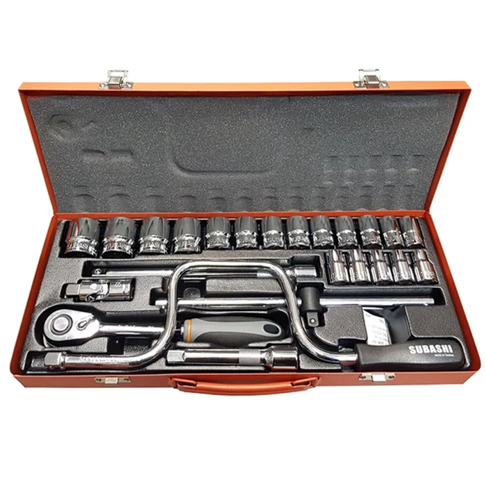 جعبه بکس سوباشی 24 پارچه درایو 1/2 اینچ تایوانی