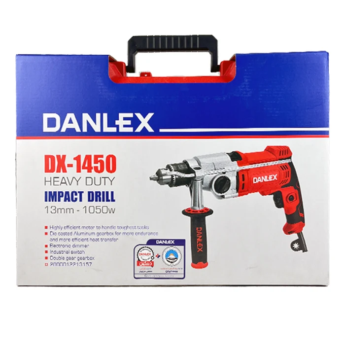 دریل چکشی گیربکسی دنلکس 1050 وات مدل DX-1450