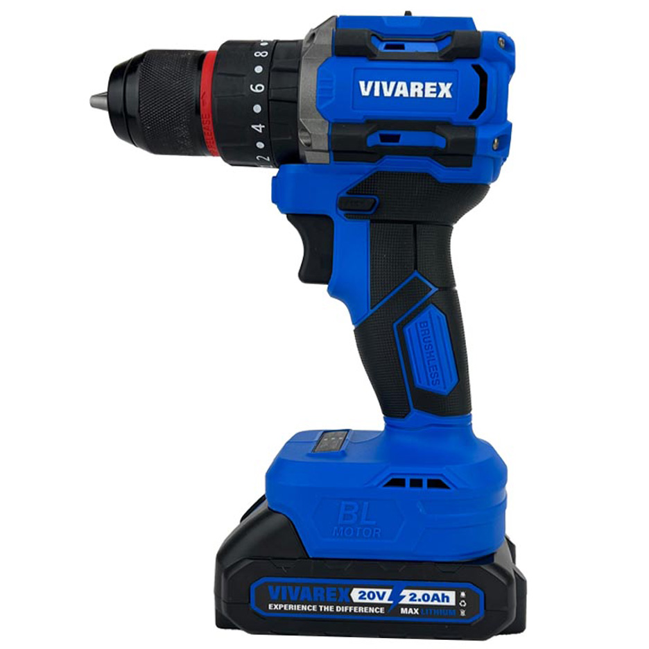 دریل پیچ گوشتی چکشی شارژی براشلس ویوارکس 20 ولت مدل VR2010V-IBL