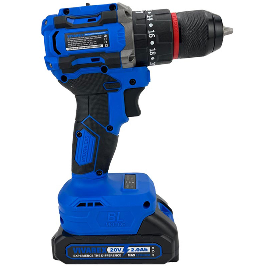 دریل پیچ گوشتی چکشی شارژی براشلس ویوارکس 20 ولت مدل VR2010V-IBL