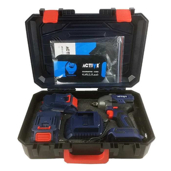 بکس شارژی براشلس اکتیو 21 ولت مدل AC-7826CH دو باتری