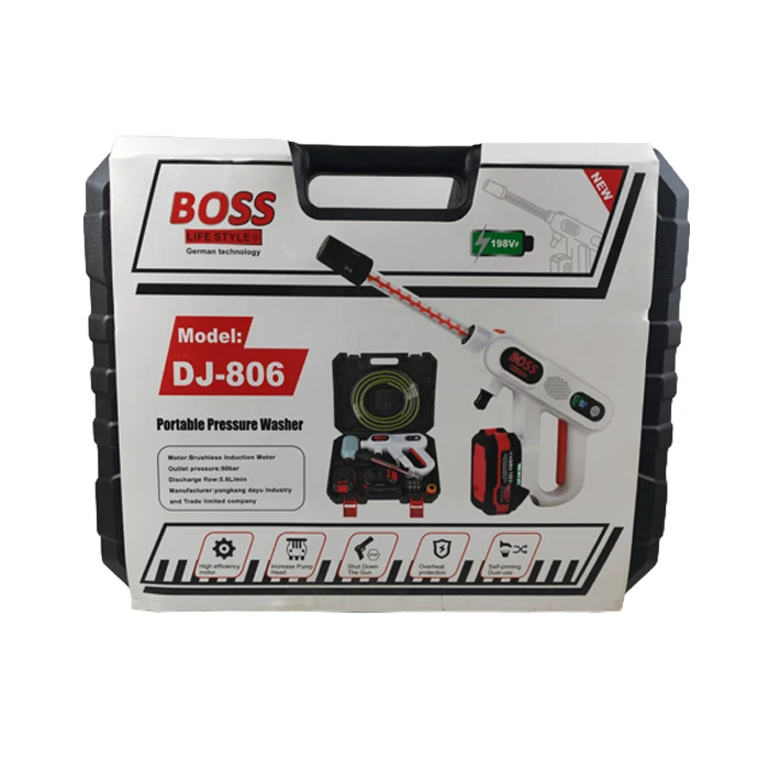 کارواش شارژی براشلس باس مدل DJ_806 دو باتری