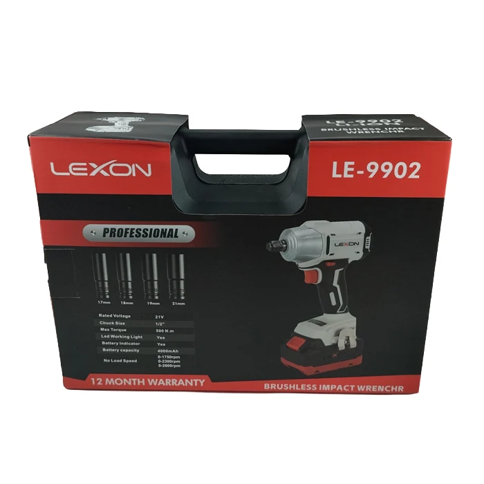 بکس شارژی براشلس لکسون 21 ولت دو باتری مدل LE-9902