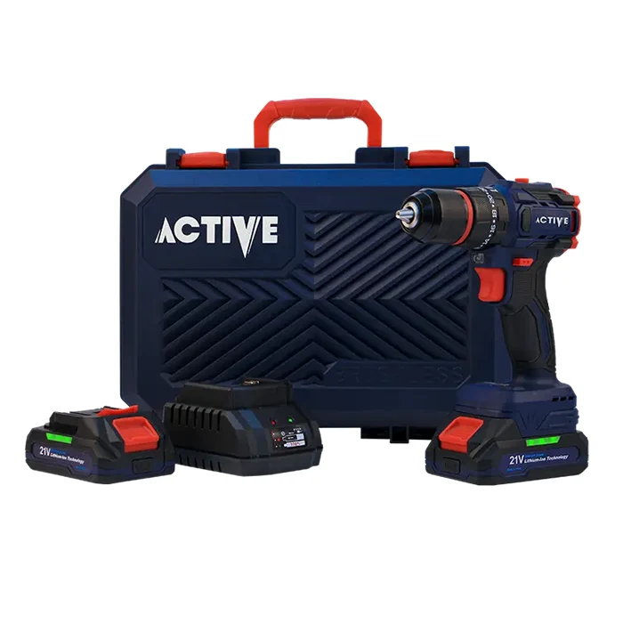 دریل پیچ گوشتی چکشی شارژی براشلس اکتیو 21 ولت مدل AC-3221BL