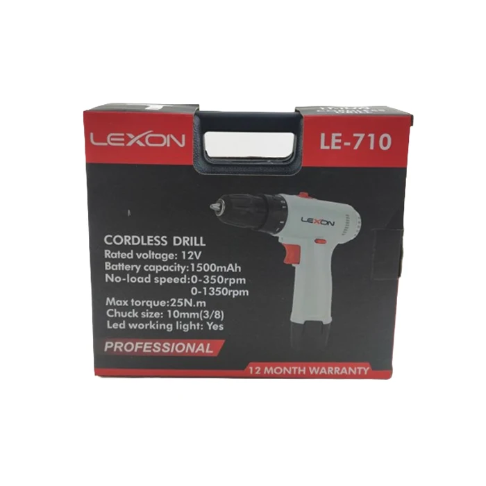 دریل شارژی لکسون 12 ولت مدل LE-710